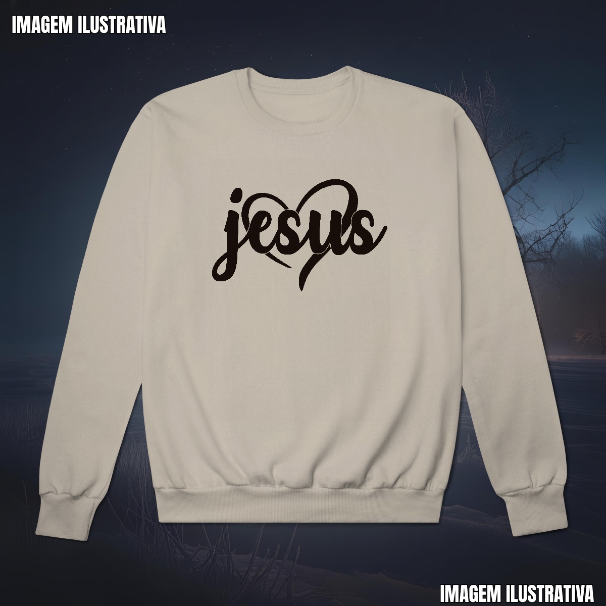 Moletom Fechado Amor Divino: JESUS (Coração) | DTF HD Unissex Nome do produto: Moletom Fechado Amor Divino: JESUS (Coração) | DTF HD Unissex