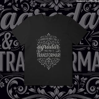 Nome do produtoCamiseta Plus Size O Evangelho Transforma [Unissex]