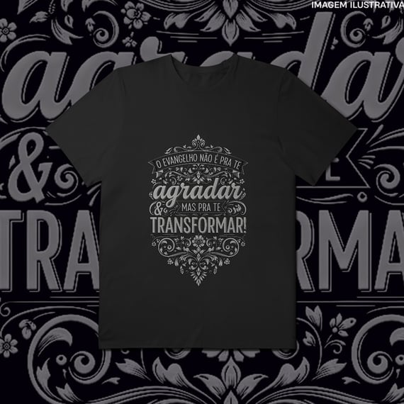 Camiseta Plus Size O Evangelho Transforma [Unissex]