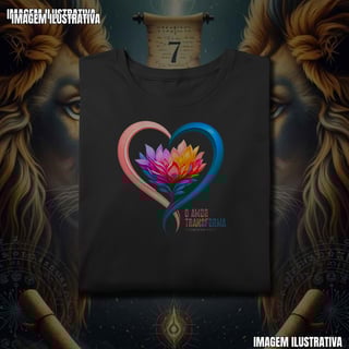 Nome do produtoT-Shirt Plus Size O Amor Trasnforma
