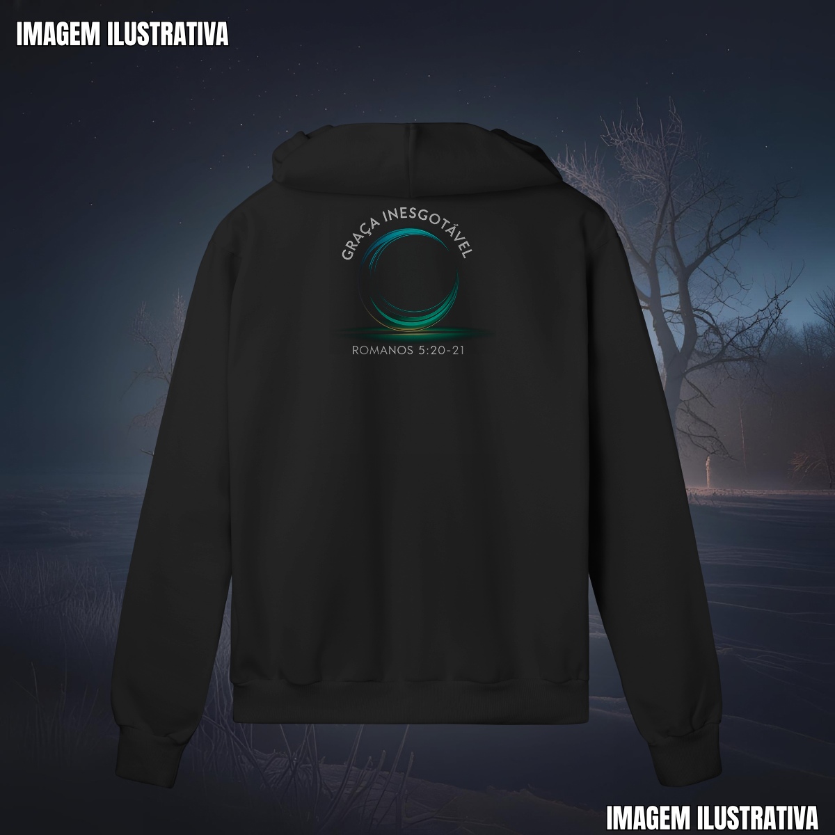 Nome do produto: Moletom Prime Com Zíper Graça Inesgotável