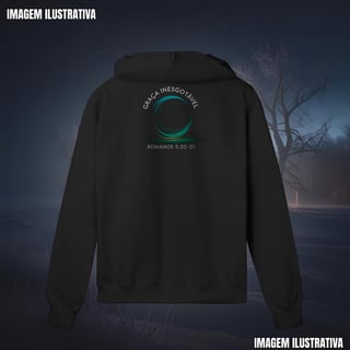 Moletom Prime Com Zíper Graça Inesgotável