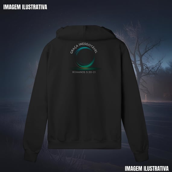 Moletom Prime Com Zíper Graça Inesgotável