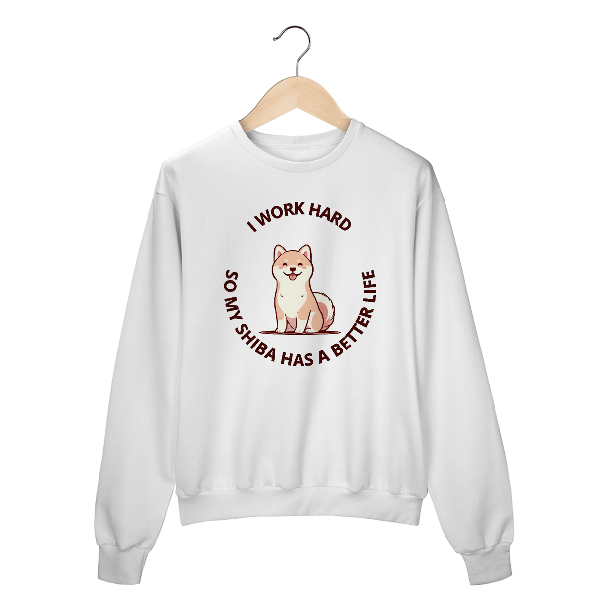 Nome do produto: Moletom Shiba Inu Work Hard