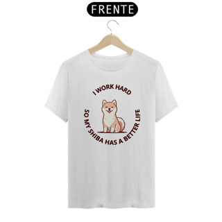Nome do produto T-Shirt Shiba inu Work Hard
