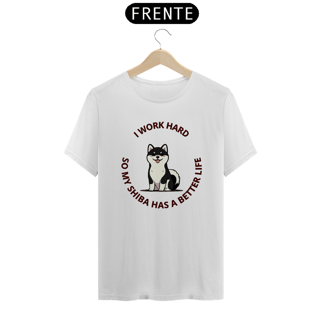 Nome do produto T-Shirt Black Shiba Inu Work Hard
