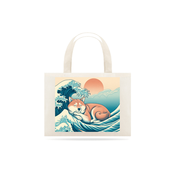 Eco Bag Shiba Inu O Sonho da Esposa do Pescador