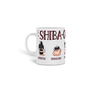Caneca Black Shiba Inu Coffee Types