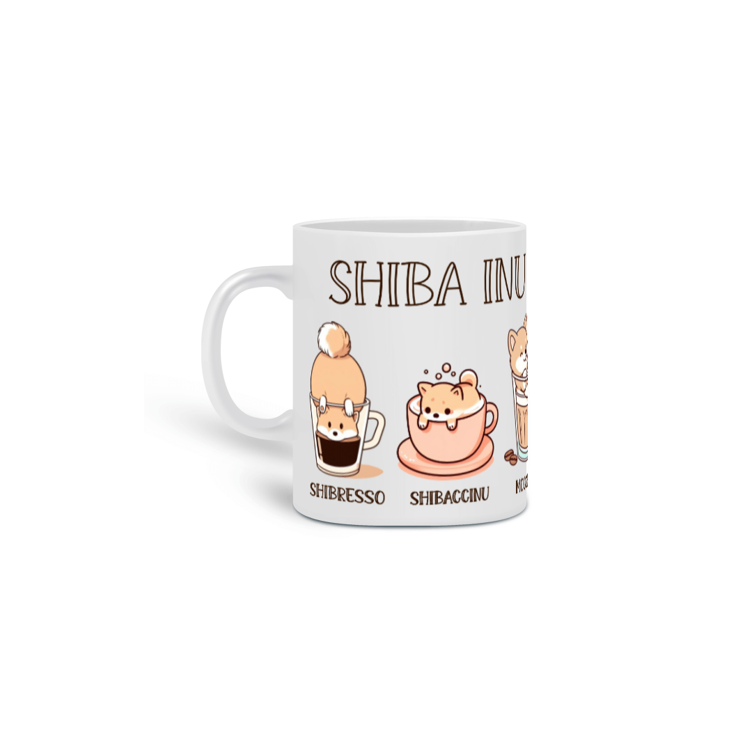 Nome do produto: Caneca Shiba Inu Coffee Types