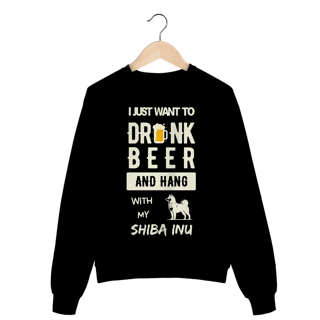 Moletom Shiba Inu Drink Beer