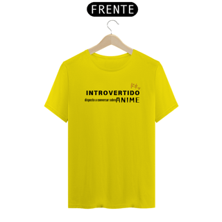 Nome do produto Camiseta unissex - Introvertido - fonte preta