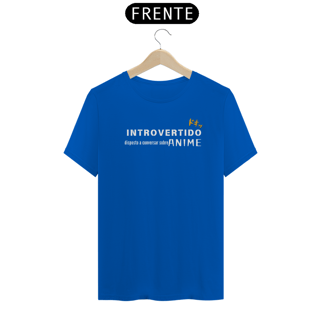 Nome do produto Camiseta unissex - Introvertido - fonte branca