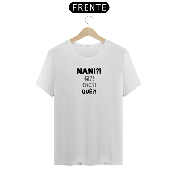 Camiseta unissex - Nani - fonte preta