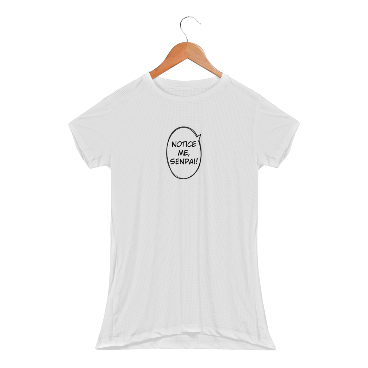 Nome do produto: Camiseta feminina fitness - Notice me senpai