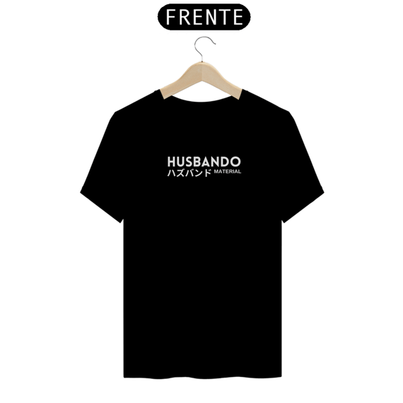 Camiseta Husbando Material - Fonte branca