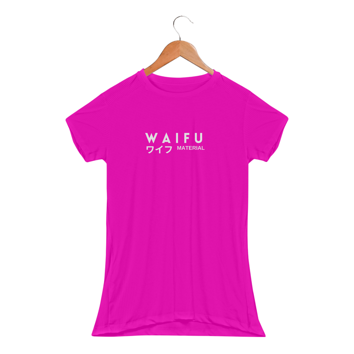 Nome do produto: Camiseta feminina fitness - Waifu material