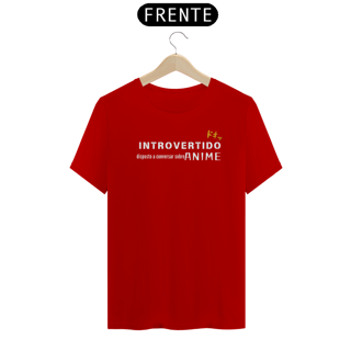Nome do produto Camiseta unissex - Introvertido - fonte branca