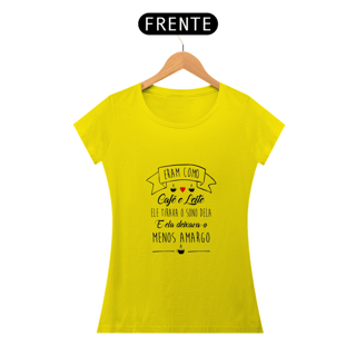 Nome do produto ERAM COMO CAFÉ E LEITE - BABY LOOK