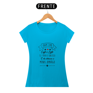 Nome do produto ERAM COMO CAFÉ E LEITE - BABY LOOK