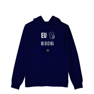 Nome do produto Moletom c/ bolso Eu <3 Medicina