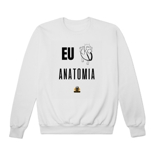 Nome do produto Moletom Eu <3 Anatomia
