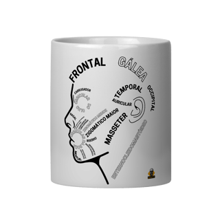 Caneca Anatomia da Face