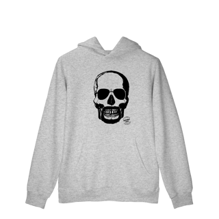 Nome do produto Moletom c/ bolso Rock'n'Skull