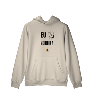 Nome do produto Moletom c/ bolso Eu <3 Medicina