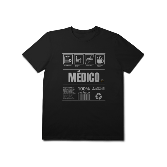 Camiseta Etiqueta Médico