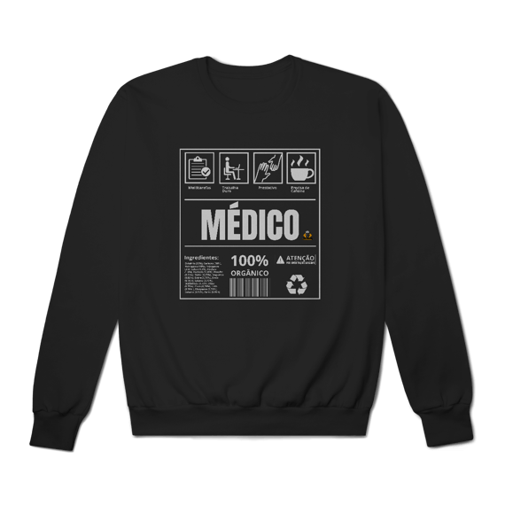 Moletom Etiqueta Médico