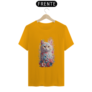 Nome do produto Gato Com Flores Efeito Aquarela Design Vintage