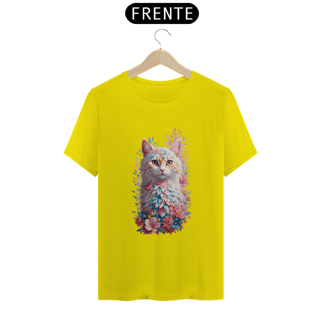 Nome do produto Gato Com Flores Efeito Aquarela Design Vintage