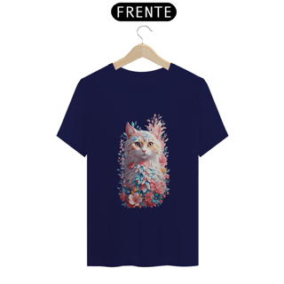 Nome do produto Gato Com Flores Efeito Aquarela Design Vintage