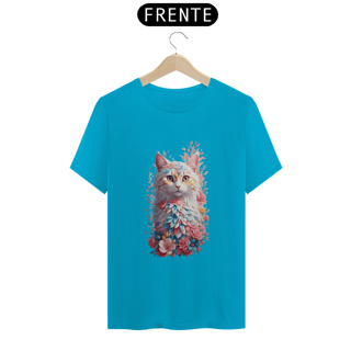 Nome do produto Gato Com Flores Efeito Aquarela Design Vintage