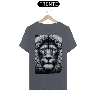 Nome do produto Leão Preto e Branco com Olhos Azuis