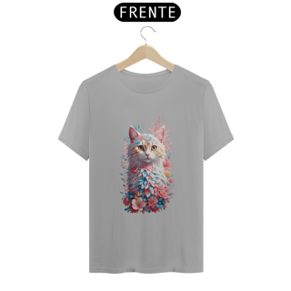 Nome do produto Gato Com Flores Efeito Aquarela Design Vintage