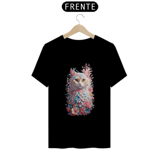 Nome do produto Gato Com Flores Efeito Aquarela Design Vintage