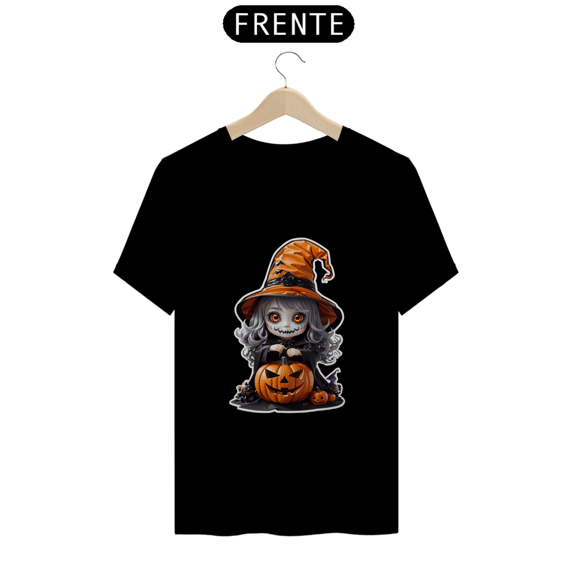 Bruxa de Halloween com Chapéu de Mago