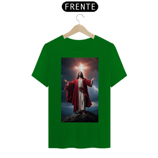 Nome do produto Jesus Cristo de manto vermelho em uma Montanha