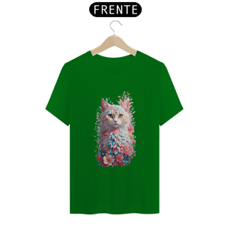 Nome do produto Gato Com Flores Efeito Aquarela Design Vintage