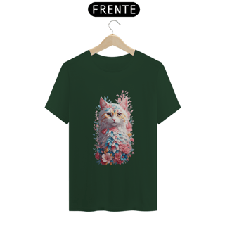 Nome do produto Gato Com Flores Efeito Aquarela Design Vintage