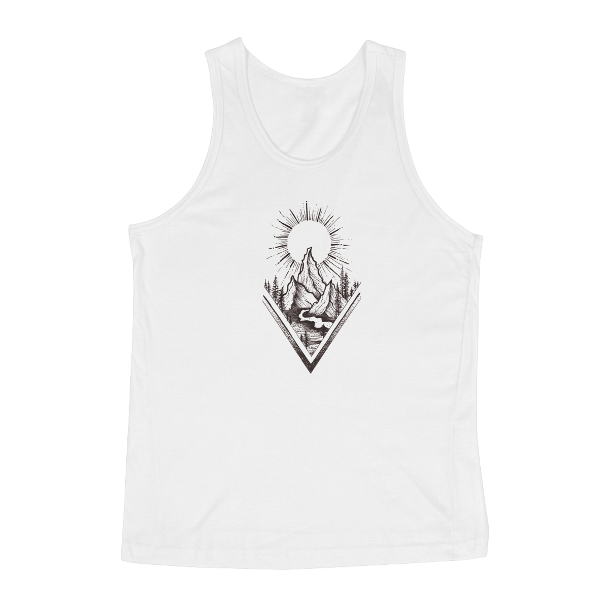 Nome do produto: Regata Masculina Quality - Montanhas