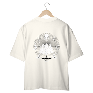 Nome do produto Camiseta Oversized - Mandala Branca