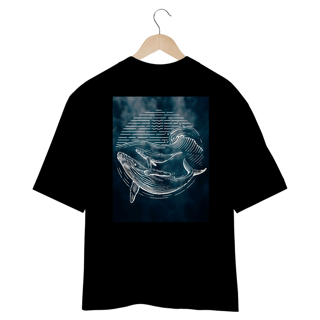 Nome do produto Camiseta Oversized - Baleias
