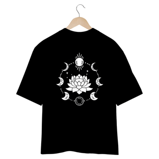 Nome do produto Camiseta Oversized - Mandala Branca
