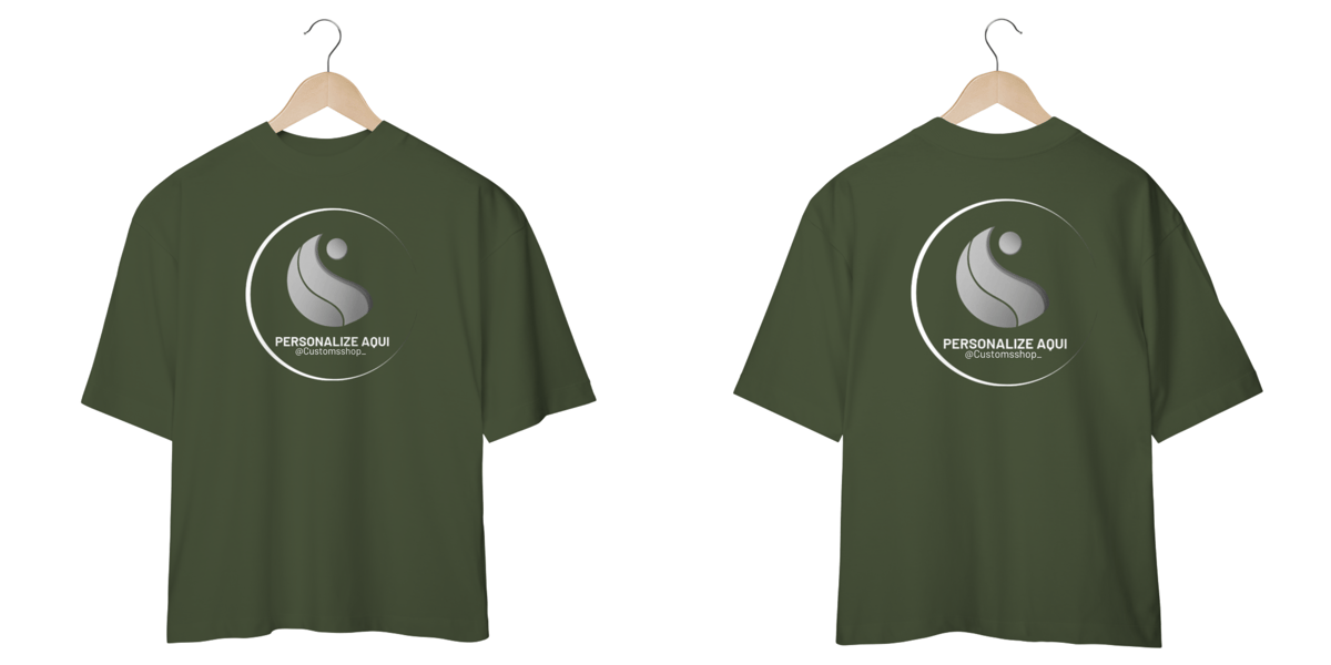 Nome do produto: Camiseta Oversized para customizar como quiser