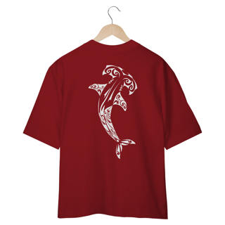 Nome do produto Camiseta Oversized - Tubarão martelo branco