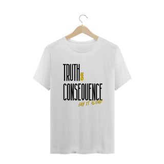 Nome do produto Camiseta Plus Size Rock On - Truth or consequence