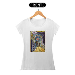 Nome do produto Camiseta Baby Long Feminina Movie Star - Beauty and the Beast
