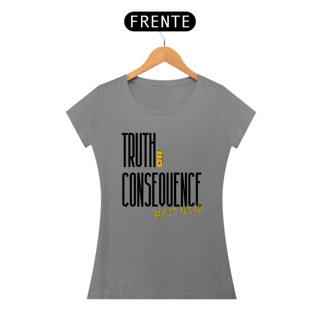 Nome do produto Camiseta Baby Long Feminina Rock On - Truth or consequence